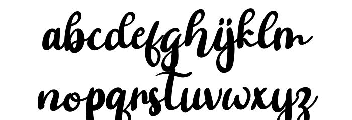 Ashifa Font LOWERCASE