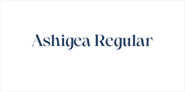 Ashigea Regular Logo