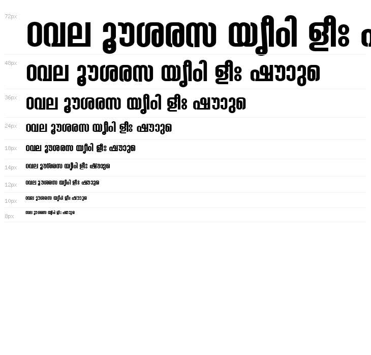 Ashique ML Ashu Condensed Bold Waterfall