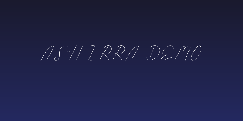 Ashirra Demo Social Header