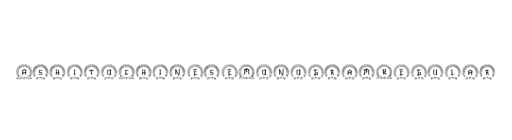 Ashito Chinese Monogram Regular  Скачать бесплатные шрифты