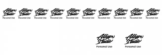 Ashito Chinese Monogram Regular Font OTHER CHARS