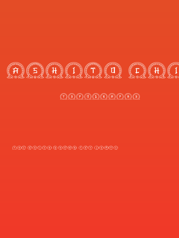 Ashito Chinese Monogram Regular Poster