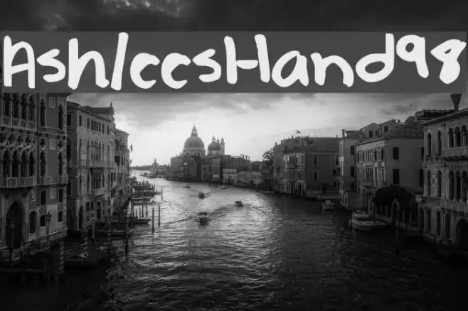 AshleesHand98 Font examples