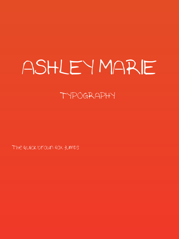 Ashley Marie Poster