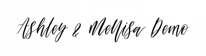Ashley & Mellisa Demo  Free Fonts Download