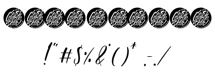 Ashley & Mellisa Demo Font OTHER CHARS