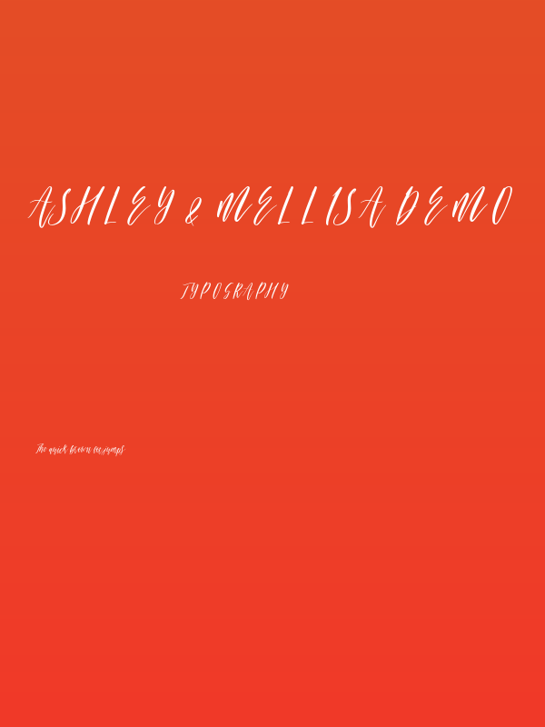 Ashley & Mellisa Demo Poster