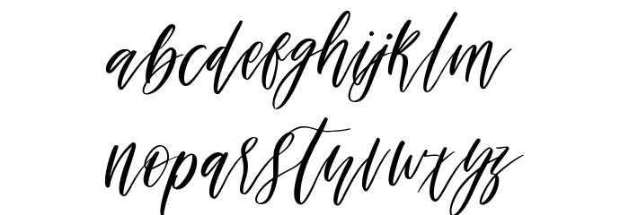 Ashley & Mellisa Demo Font LOWERCASE