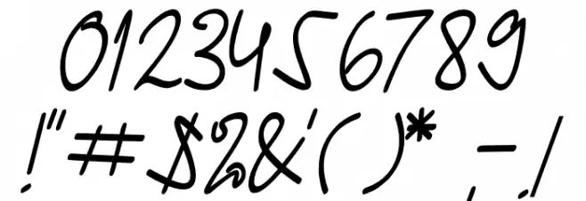 Ashley Pages Font OTHER CHARS