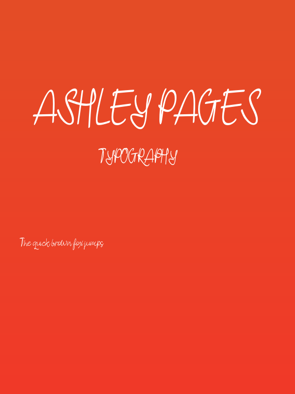 Ashley Pages Poster