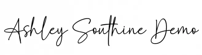 Ashley Southine Demo  Frei Schriftart Herunterladen