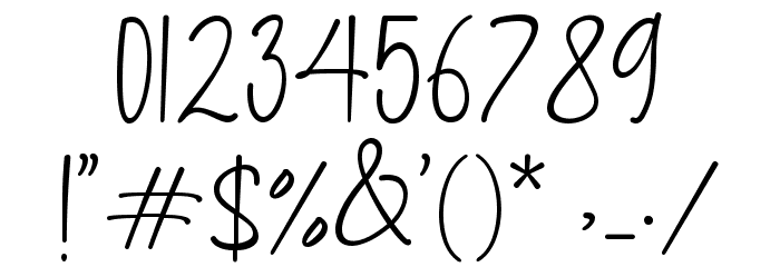 Ashley Southine Demo Font OTHER CHARS
