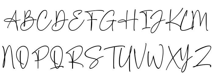 Ashley Southine Demo Font UPPERCASE