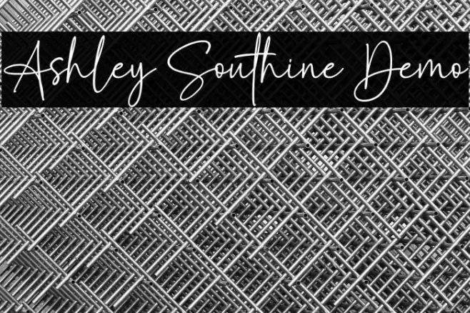 Ashley Southine Demo Schriftart examples