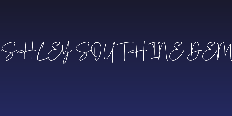 Ashley Southine Demo Social Header