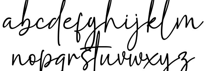 Ashley Southine Demo Font LOWERCASE