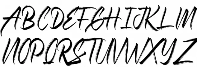 Ashly Tabitha Demo 字体 大写