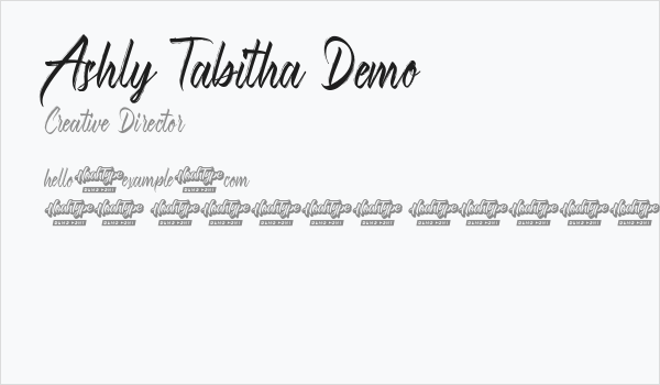 Ashly Tabitha Demo Business Card