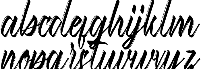 Ashly Tabitha Demo Font LOWERCASE