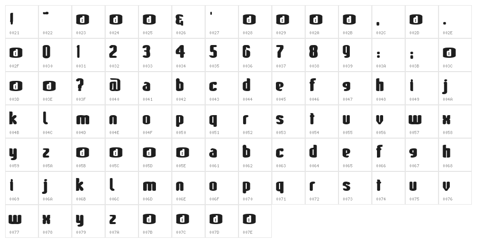 AshtraysnArt Character Map