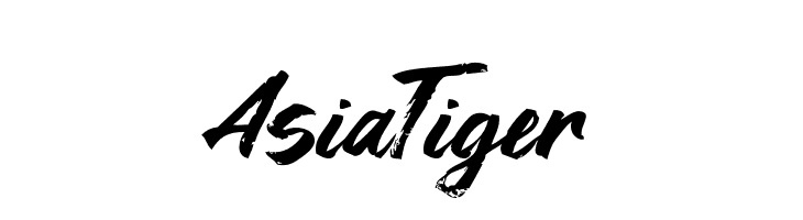 Asia Tiger  Скачать бесплатные шрифты