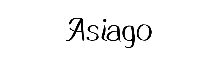 Asiago  Frei Schriftart Herunterladen