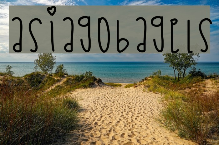 AsiagoBagels Font examples