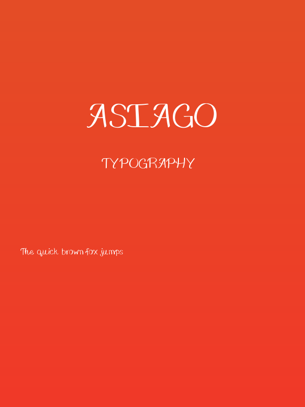 Asiago Poster
