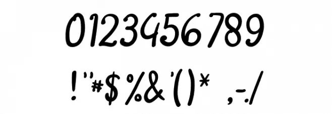 Asian Butterfly Font OTHER CHARS