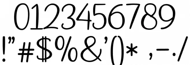 Asian Cuisine Font OTHER CHARS