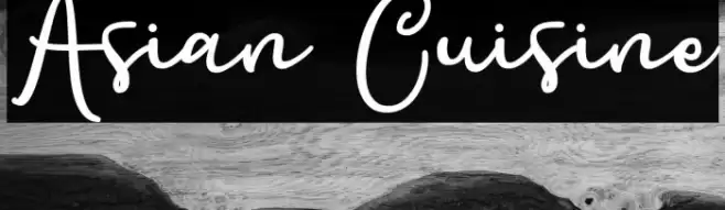 Asian Cuisine Font examples