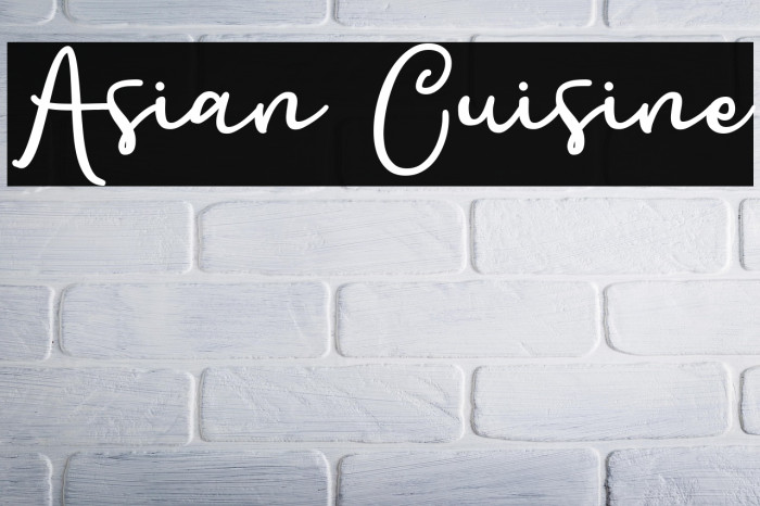 Asian Cuisine Example 2
