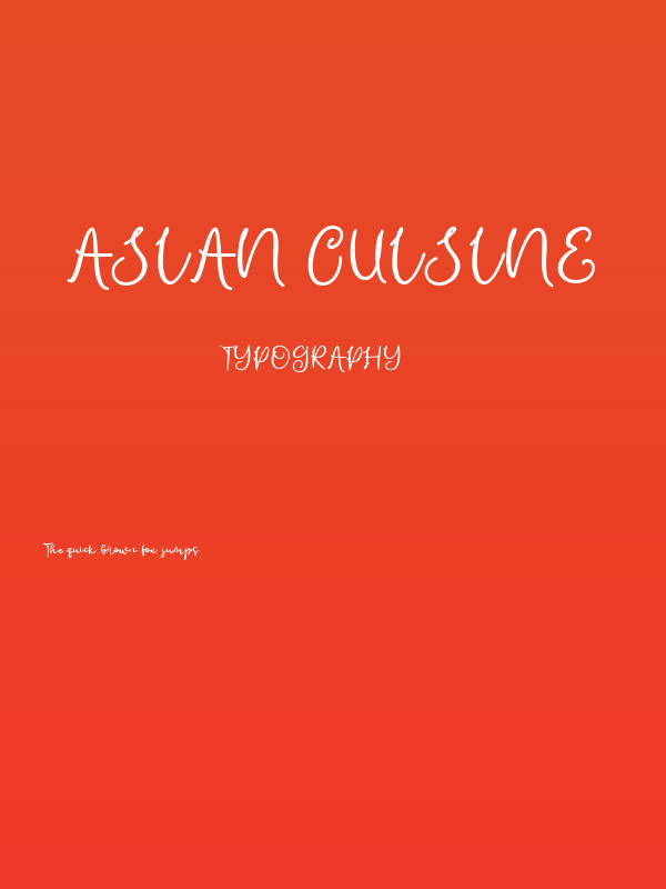 Asian Cuisine Poster