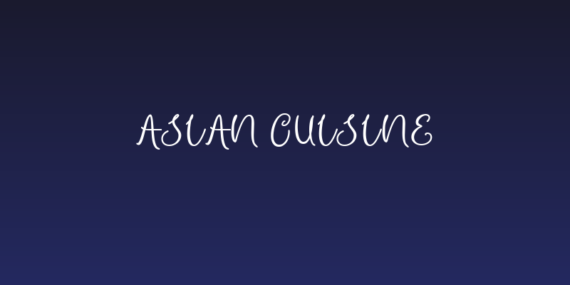 Asian Cuisine Social Header