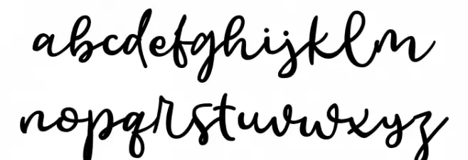 Asian Cuisine Font LOWERCASE