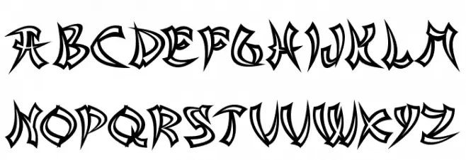 Asian Delight Schriftart Groß
