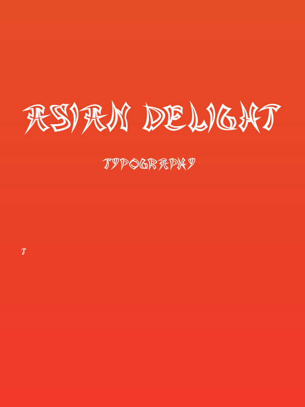 Asian Delight Poster