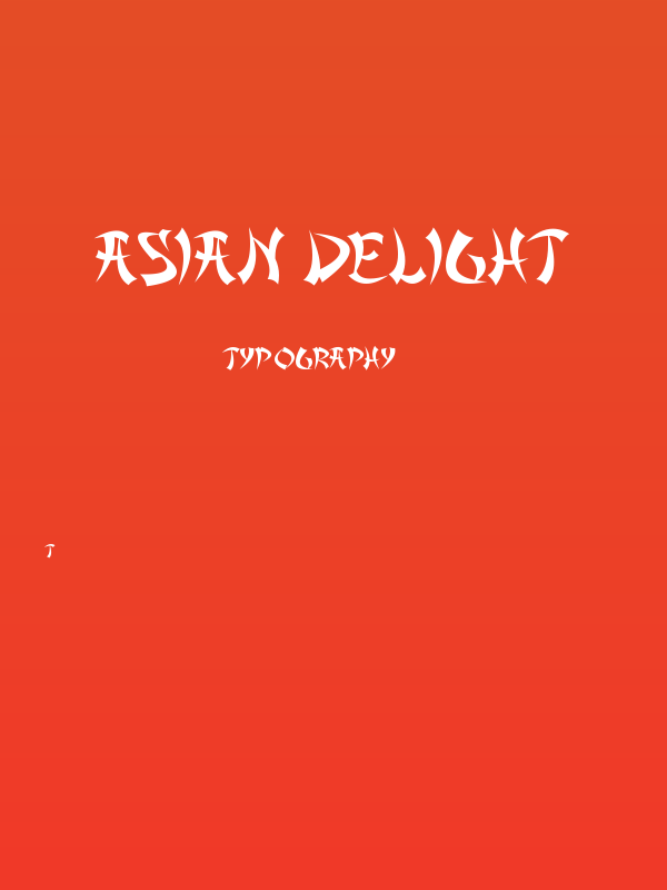 Asian Delight Poster