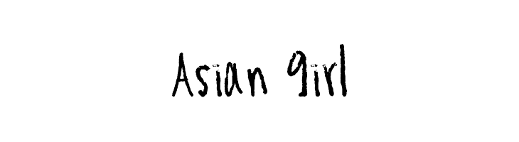 Asian Girl  Скачать бесплатные шрифты
