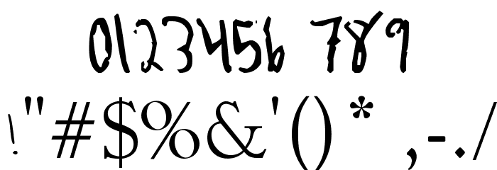 Asian Girl Font OTHER CHARS
