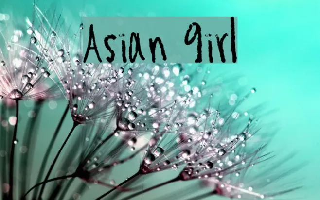 Asian Girl Example 2