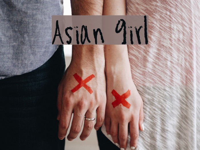 Asian Girl Font examples