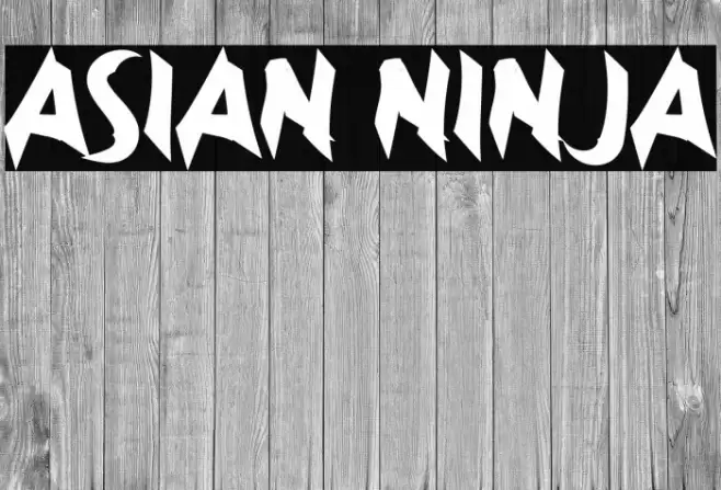 Asian Ninja Font examples