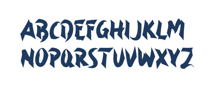 Asian Ninja Lowercase