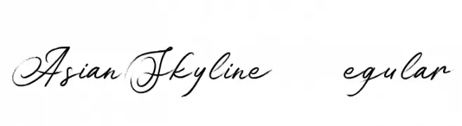 Asian Skyline DEMO Regular  تنزيل الخطوط