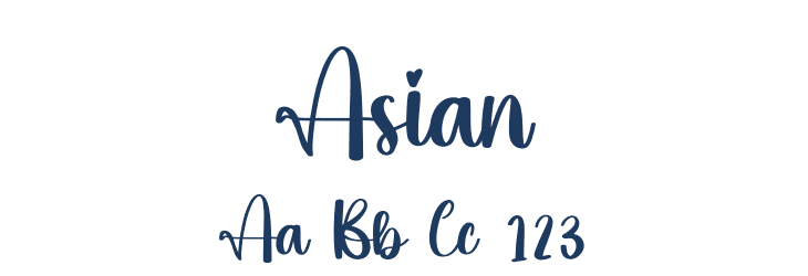 Asian Font Preview