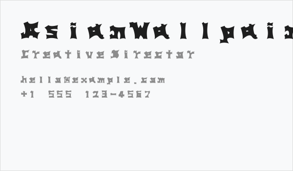 AsianWallpainting Business Card