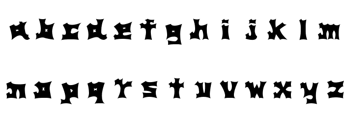 AsianWallpainting Font LOWERCASE