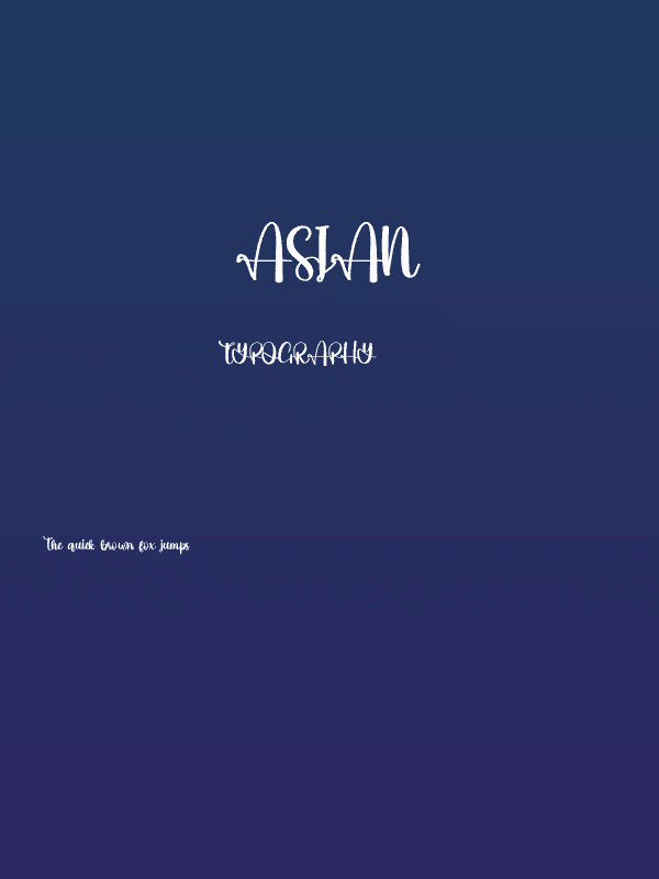 Asian Poster